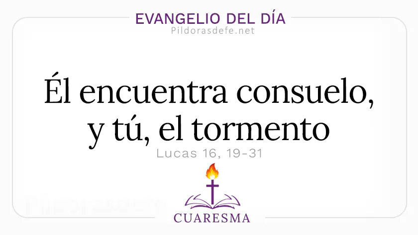 Evangelio del dia jueves Lucas    El encuentra consuelo tu el tormento  Mar webp